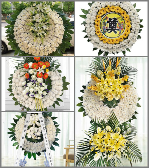 江苏扬州邗江区公道镇河西村花圈速递